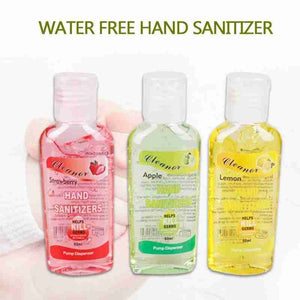 60ml Travel Portable Mini Hand Sanitizer Anti-Bacteria Moisturizing Fruit-Scented Disposable No Clean Waterless Clear 1 bottle